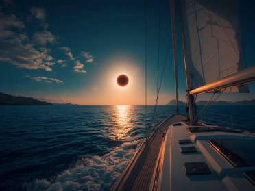 Segeln Sie zum Ebrodelta und erleben Sie die Sonnenfinsternis vom Meer aus