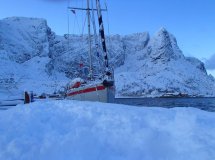 Sailing the Arctic in a sailboat in Norway