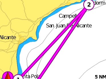 Travesía a Vela Dos Islas (60 millas) desde Santa Pola