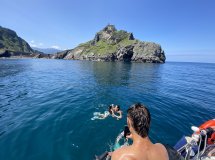 Partenza da Getxo, ormeggio e nuoto in vela